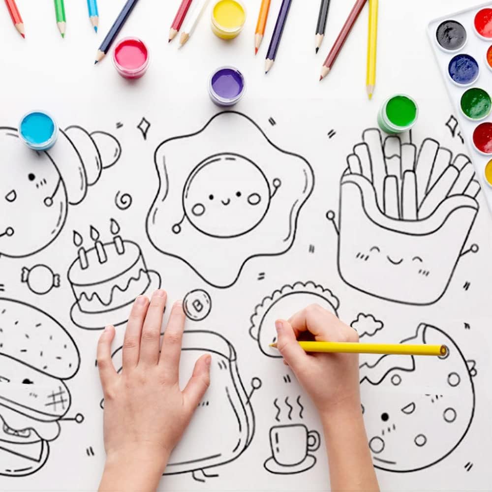 ROLLO PAPEL PARA NIÑOS COLOREAR 30 X 300 CM 🤩😱 - ENVÍO GRATIS