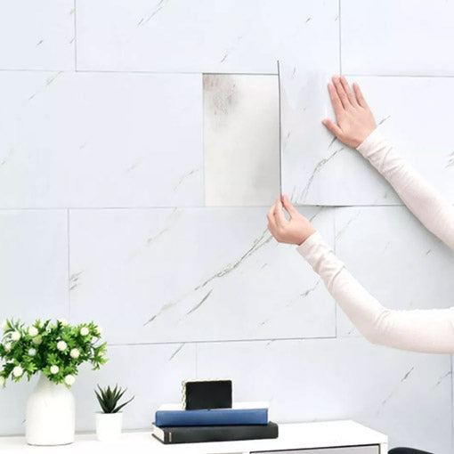 AZULEJO ADHESIVO TIPO MÁRMOL ¡VIENEN 12 UNIDADES POR PAQUETE! 😱🤩 - ENVÍO GRATIS
