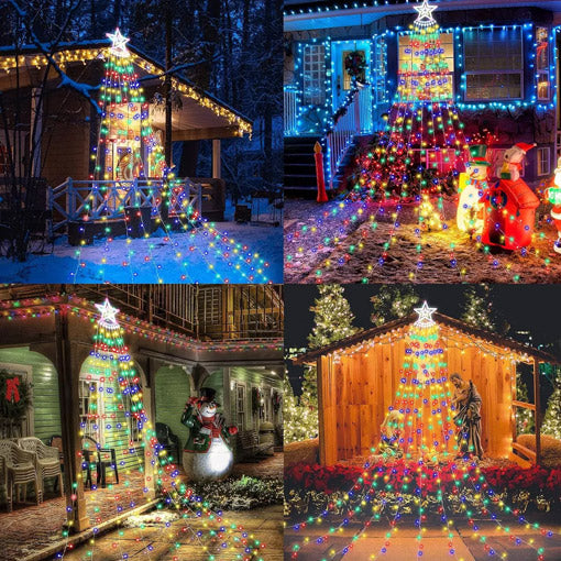 ESTRELLA CASCADA SOLAR LED🎄😍 - ENVÍO GRATIS