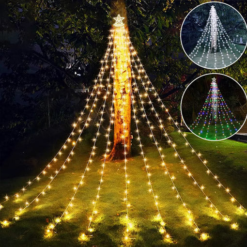 ESTRELLA CASCADA SOLAR LED🎄😍 - ENVÍO GRATIS