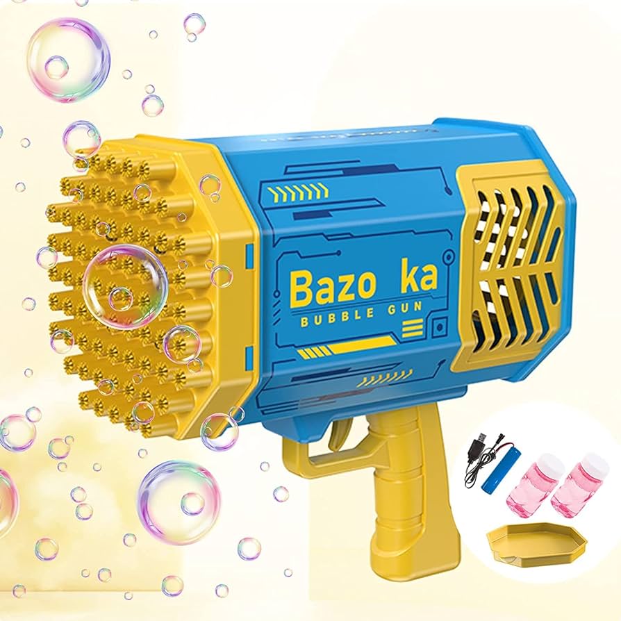 PISTOLA DE BURBUJAS ELÉCTRICA ¡DIVERSIÓN EXTREMA! 🤩💦 - ENVÍO GRATIS