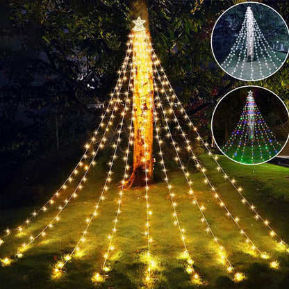 ESTRELLA CASCADA SOLAR LED🎄😍 - ENVÍO GRATIS