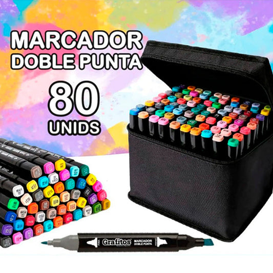 MARCADORES DOBLE PUNTA ✏️🎨 - ENVÍO GRATIS
